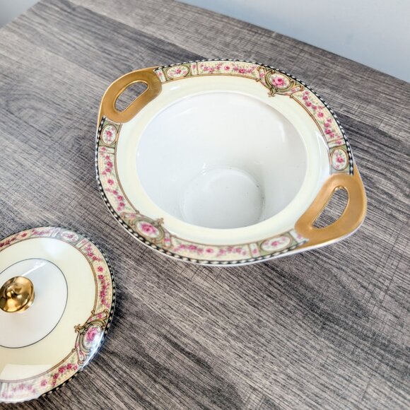 Schleiger 344-A Haviland Limoges Sugar Bowl Lid France Replacement Piece Cottage - Picture 4 of 6